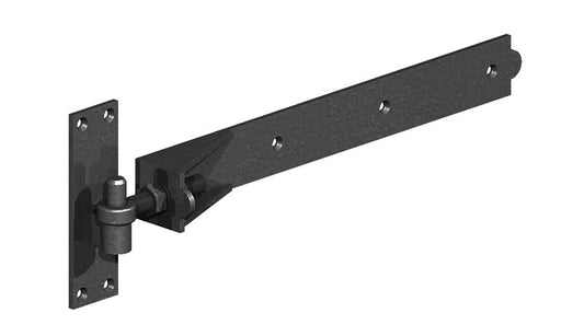 Double Gate Adjustable Hinge Kit Complete - Black
